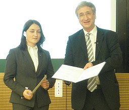 Dr. Eva Mutoro with Professor Martin Quack