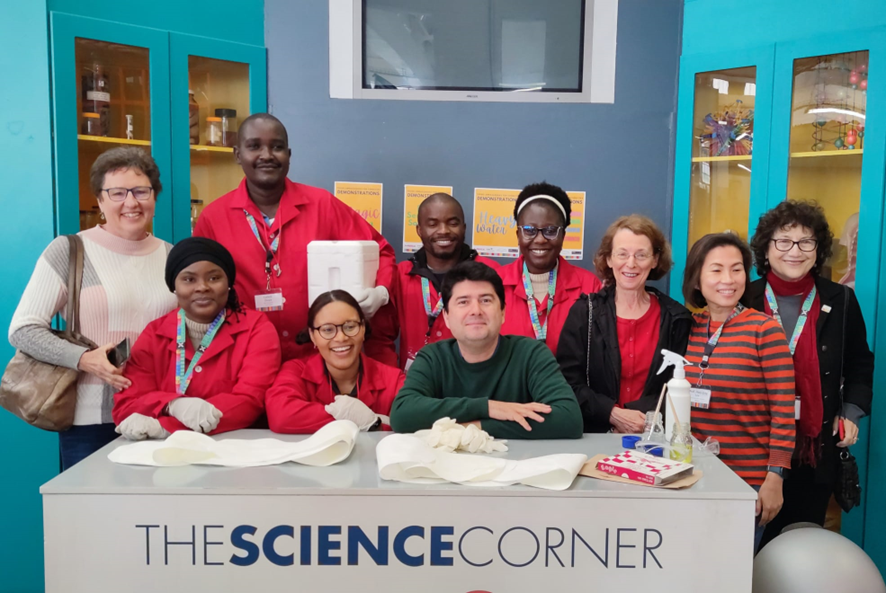 Group pictures of the IUPAC volunteers and staff members of the Cape Town Science Centre