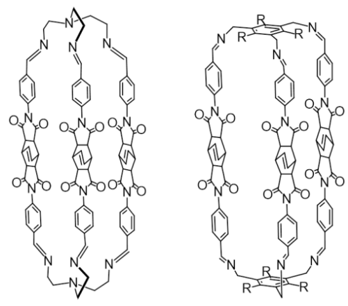 CO2 Separation by Imide/Imine Organic Cages