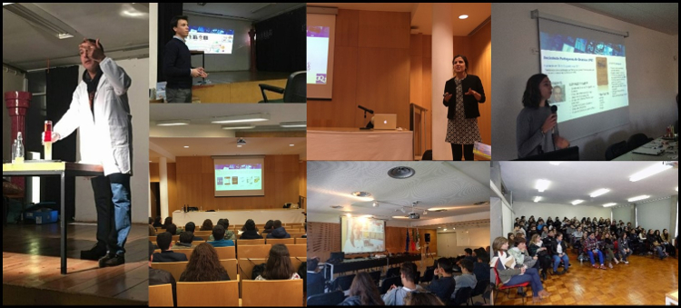Science outreach activities at Portuguese high schools