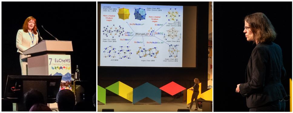 Carol Robinson and Stefanie Dehnen at EuChemS 2018