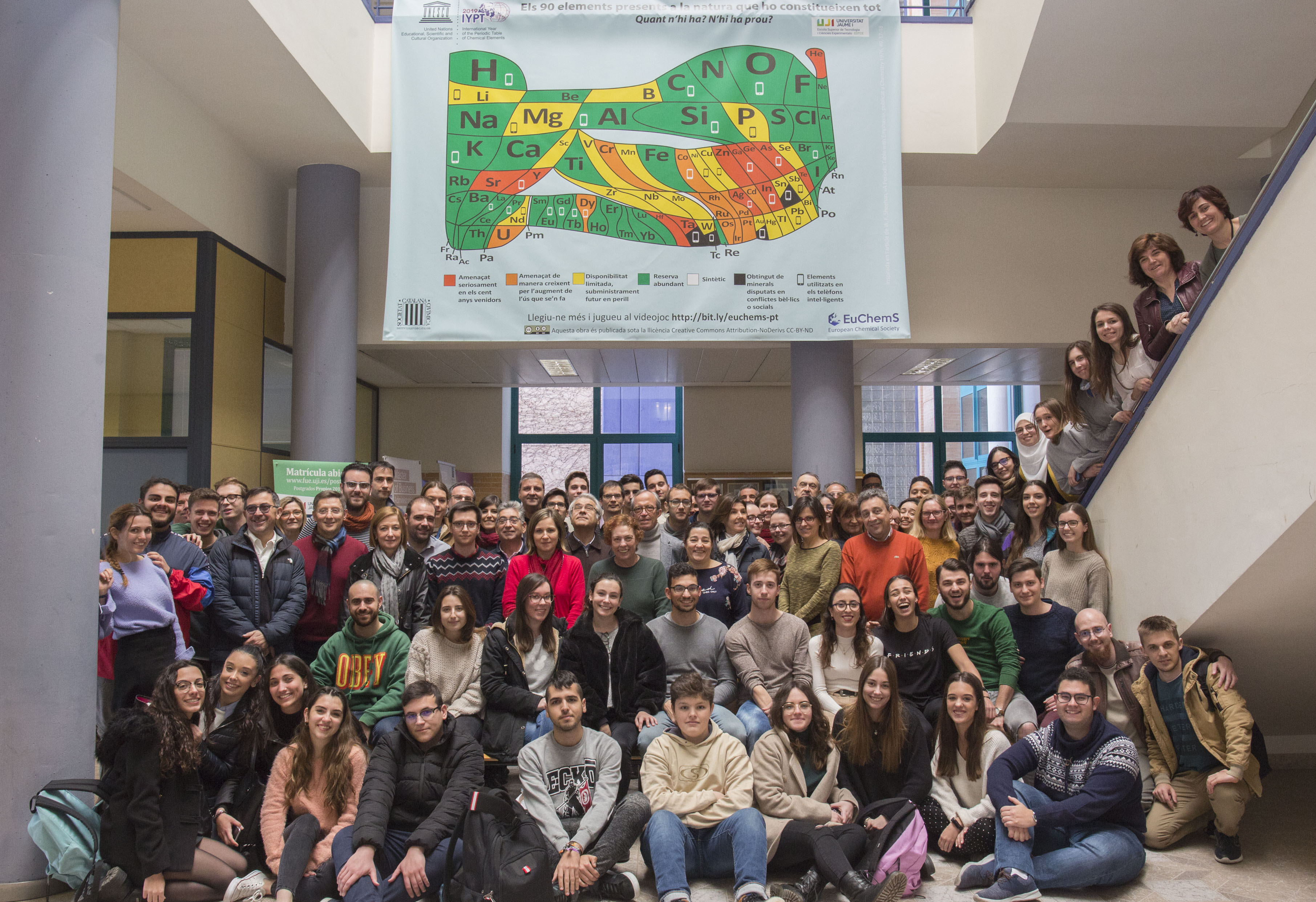 University Jaume, Spain, celebrating the IYPT2019