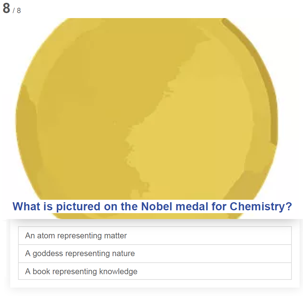Question 8 Nobel Prize