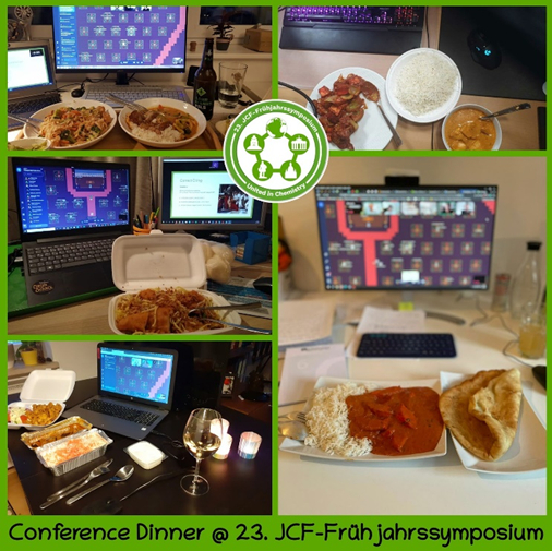 Virtual conference dinner