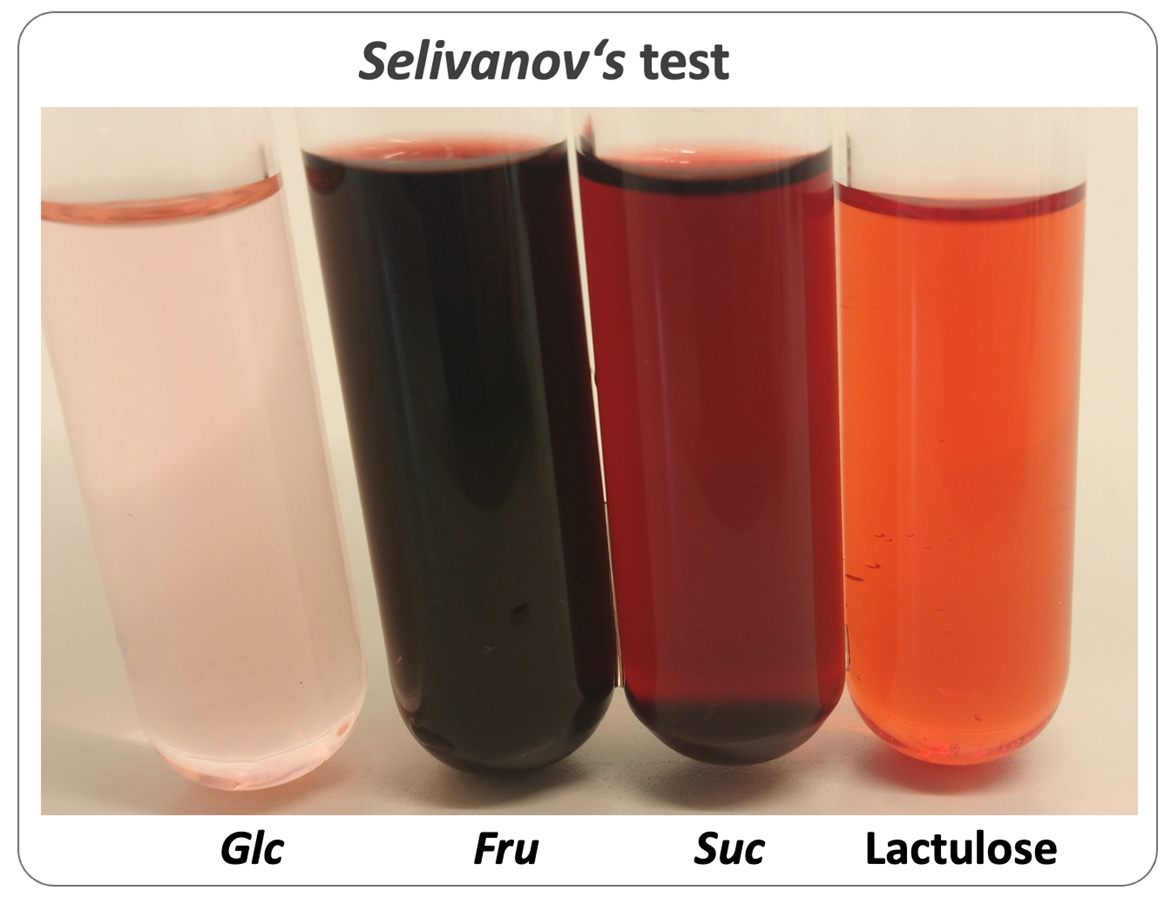 Selivanov’s test with different sugars