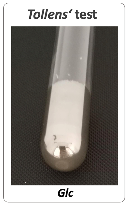 Tollens' test with glucose