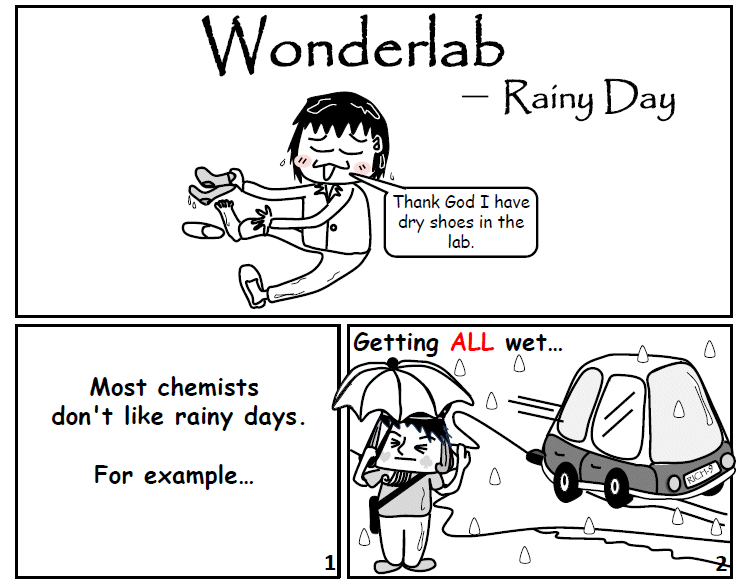 Wonderlab Comic on ChemistryViews.org: Rainy Day
