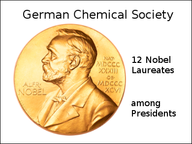 Cherman Chemical Society's Presidents and Nobel Prizes