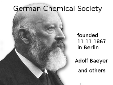 Adolf Bayer, German Chemical Society founded
