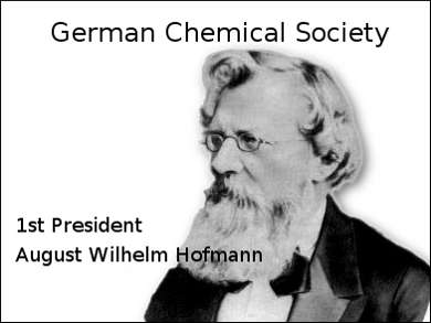 Hofmann 1st president of German Chemical Society
