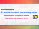 6th International Mass Spectrometry School (IMSS)
