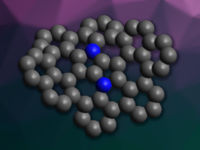 Saddle-Shaped Aza-Nanographene