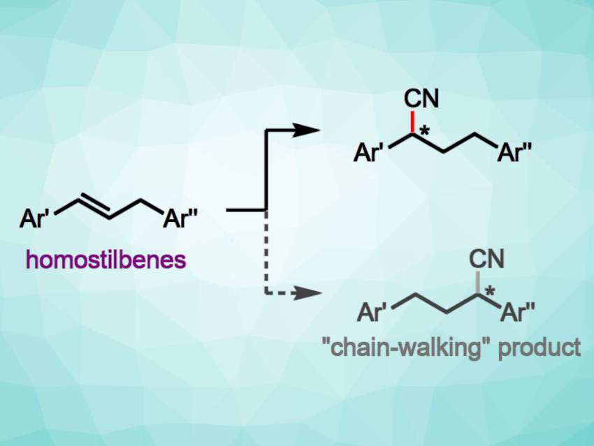 Enantioselective Nickel-Catalyzed Hydrocyanation of Homostilbenes