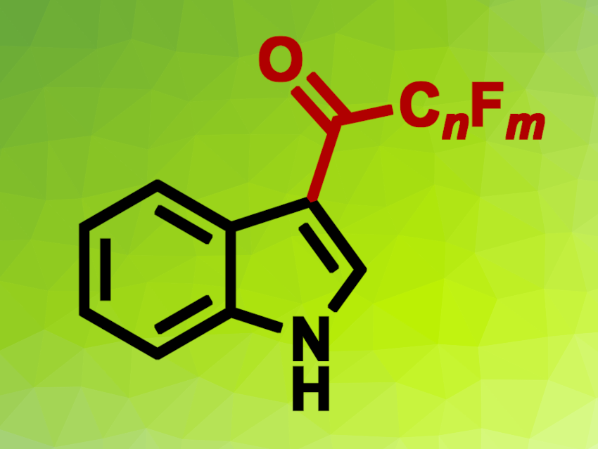 Fluoroacylation of Indoles