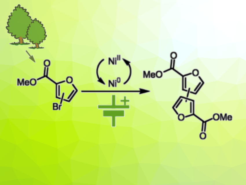 Nickel-Electrocatalyzed Synthesis of Bifuran-Based Monomers