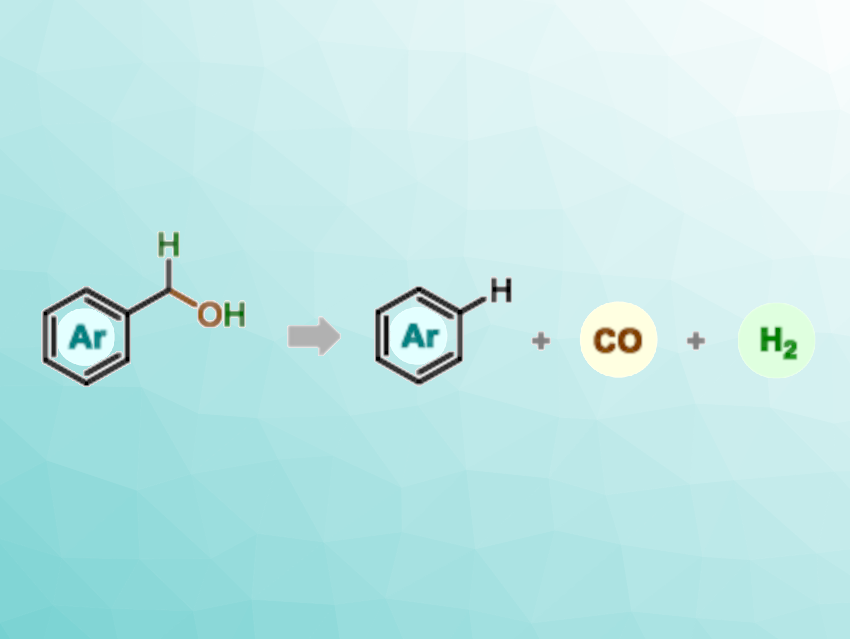 Photocatalytic Dehydroformylation of Benzyl Alcohols to Arenes