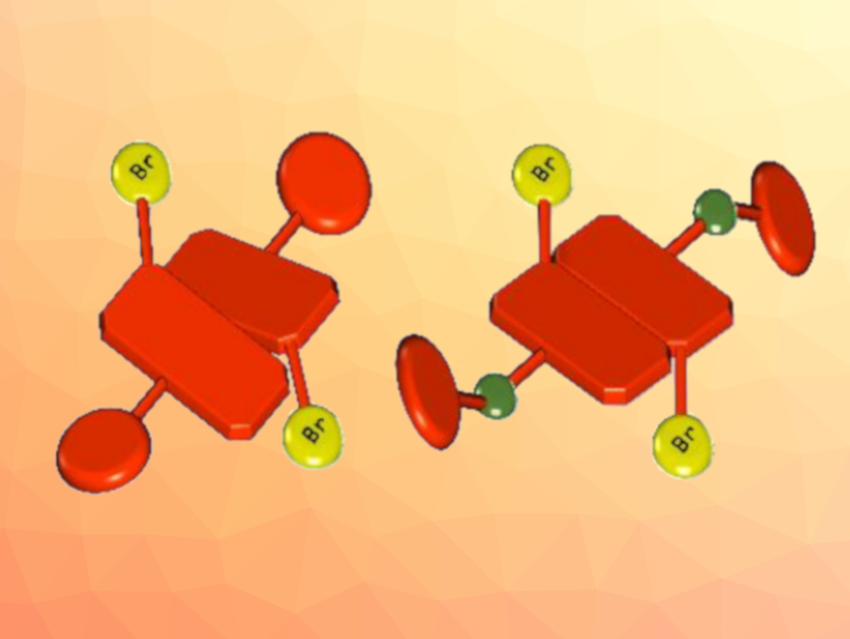 Forcing Twisted 1,7-Dibromoperylene Diimides to Flatten in the Solid State