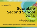 SupraLife 2nd School “Bioinspired Supramolecular Self-Assemblies”