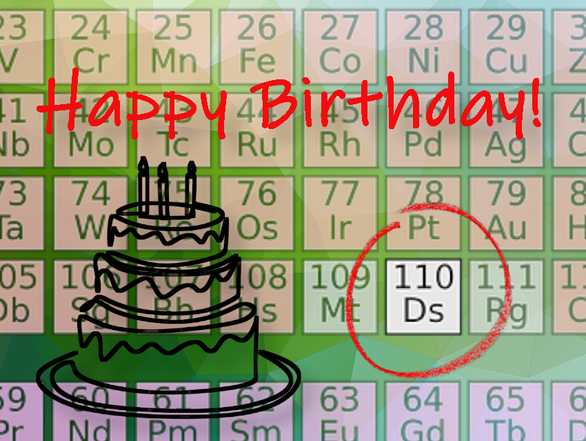 Happy Birthday Darmstadtium!