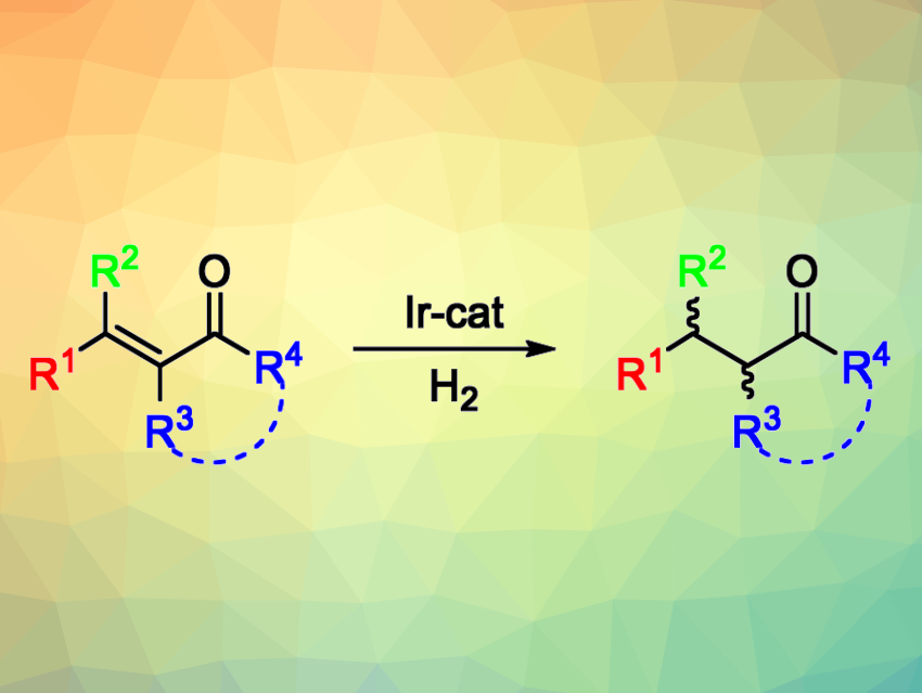 Asymmetric Hydrogenation of Tetrasubstituted Acyclic Enones