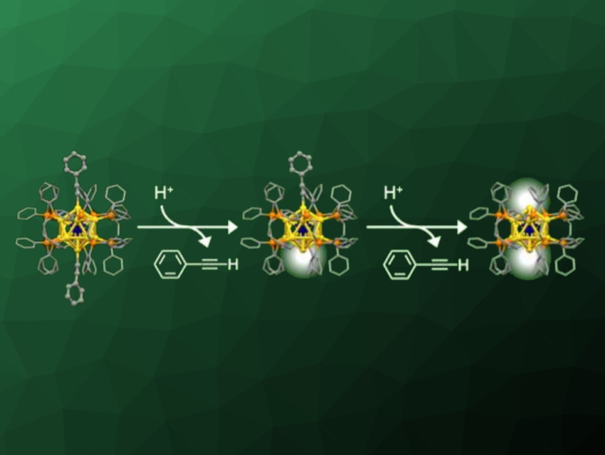 IrAu12 Superatoms with Open Sites Form Dimers and Trimers