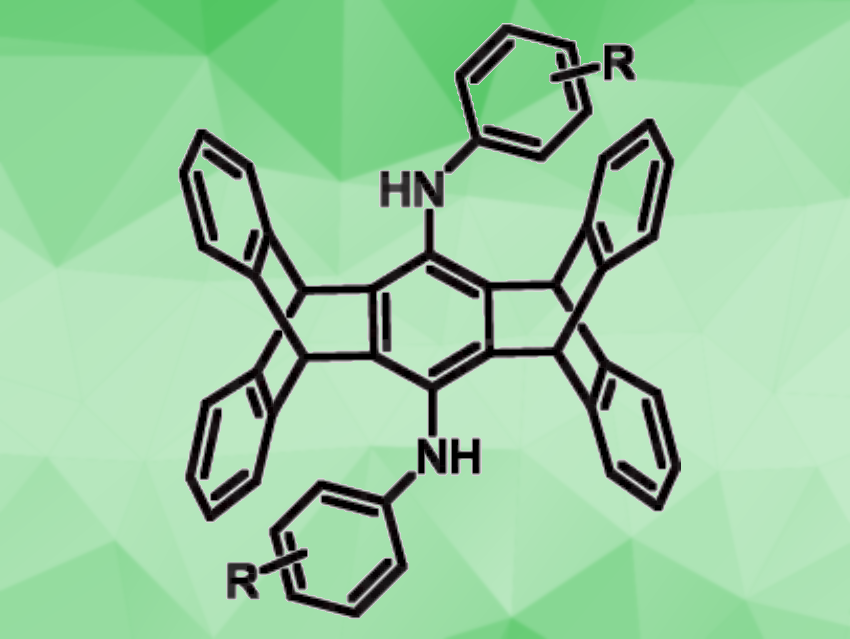 Synthesis of Bis(arylamino)pentiptycenes