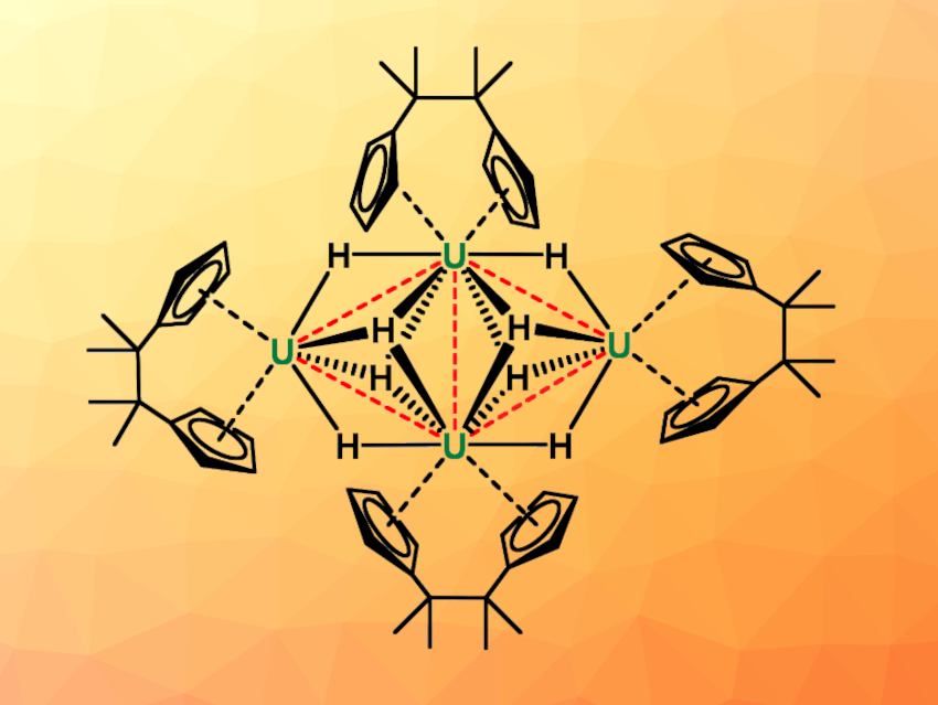 First Planar Tetranuclear Uranium Hydride Cluster