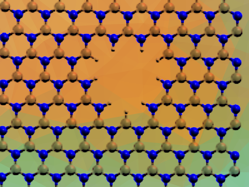 Structural Stability and Water Permeability of h-BN Membranes