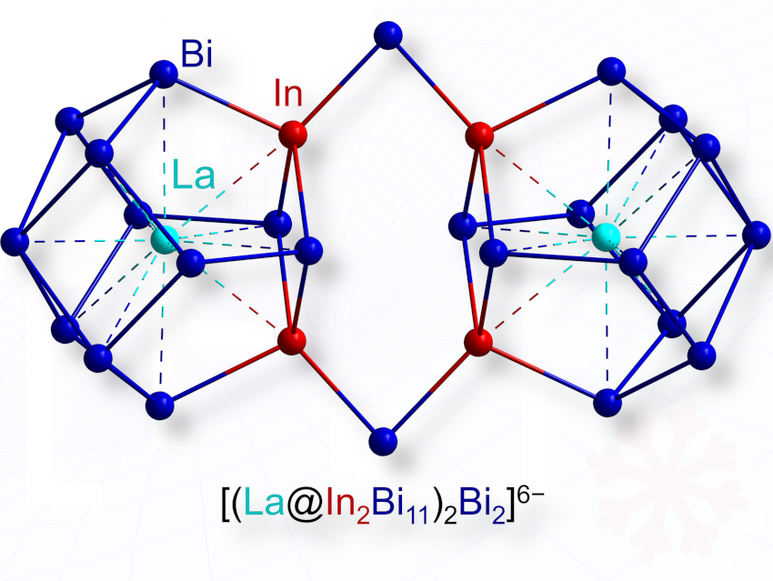 Covalent La–Bi Bonding in the f-/p-Block Cluster [(La@In₂Bi₁₁)₂Bi₂]⁶⁻