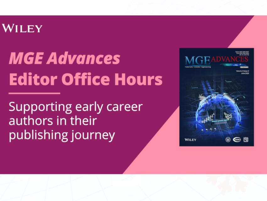 MGE Advances: Supporting Early Career Authors in Their Publishing Journey