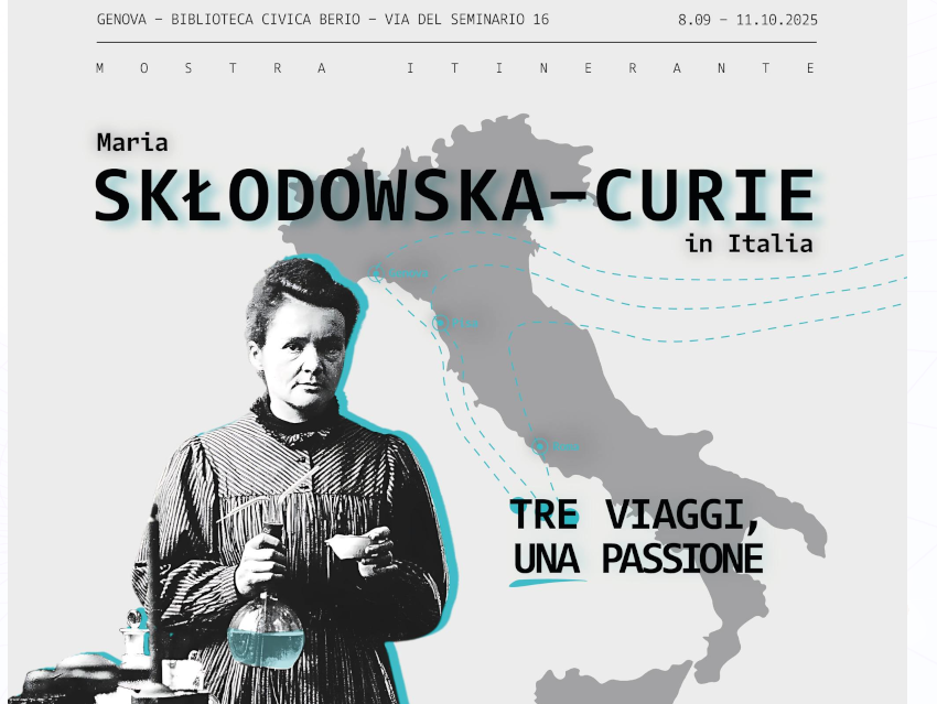 Marie Curie Exhibition in Genua Showcases Her Italian Travels