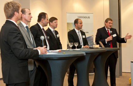 Michael Reubold, CHEManager, Martin Reuter, VCI, Gerhard Sextl, Fraunhofer ISC, Jan Schapp, Carsten Mohr, Frank Heinricht, Heraeus