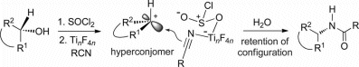 One-pot, stereoretentive amidation of alcohols