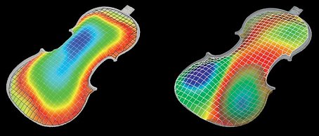Vibrational characteristics, as captured using three-dimensional laser Doppler vibrometry.