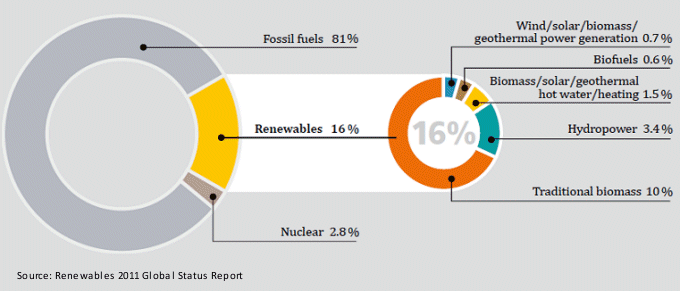 Renewable Energy Share of Global Energy Consumption, 2009