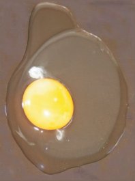 Egg with its shell removed