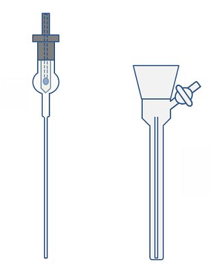 NMR tube with Young's tap adaptor and NMR preparation tube