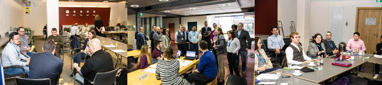 Workshop participants engaged in lively discussions