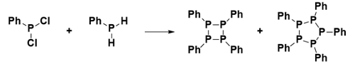 Attempted synthesis of a P=P double bond resulting in cyclic oligomers