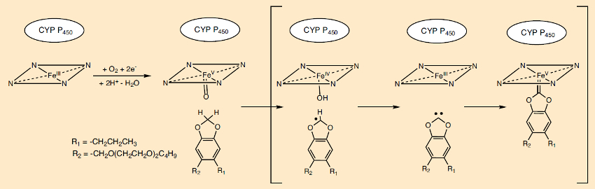 Synergist piperonyl butoxide