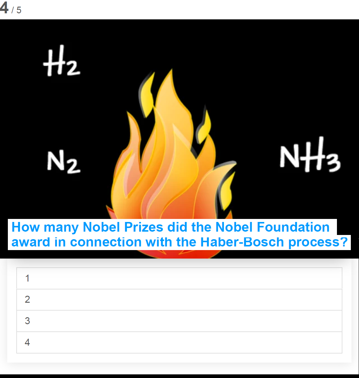 Question 4 Nobel Prize