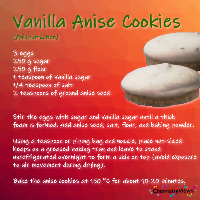 Anise Cookies ChemistryViews Advent Calendar