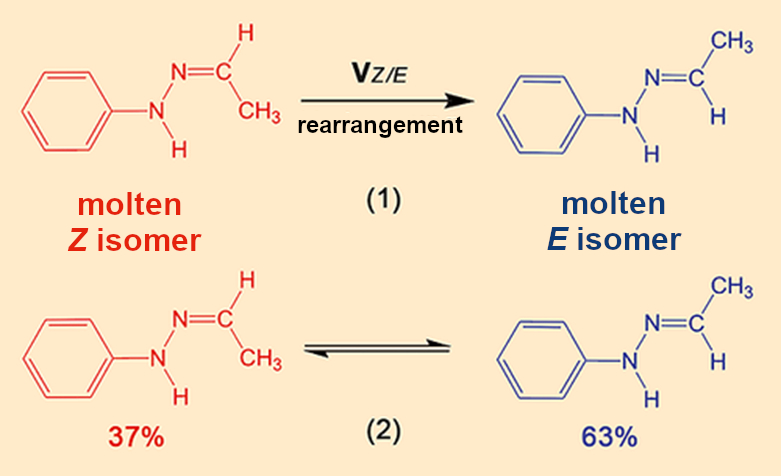 Rearrangements between the two isomers