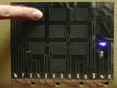 Electronic Touch Pad Made From Paper