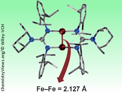 Novel Iron Complex with Shortest Bond