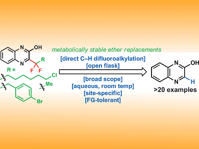 Direct C−H Difluoroalkylation of Heterocycles