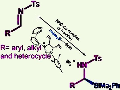 Asymmetric Synthesis of α-Silyl Amines