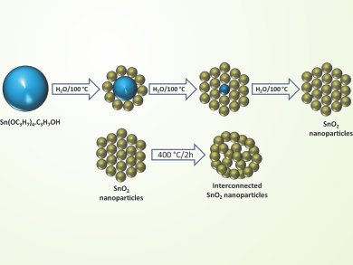 Interconnected SnO2 Nanoparticles