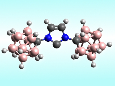 First Carboranyl-NHC Complexes with Transition Metals