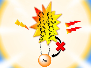 Self-Assembled Pentacene Monolayers on Gold Nanoparticles